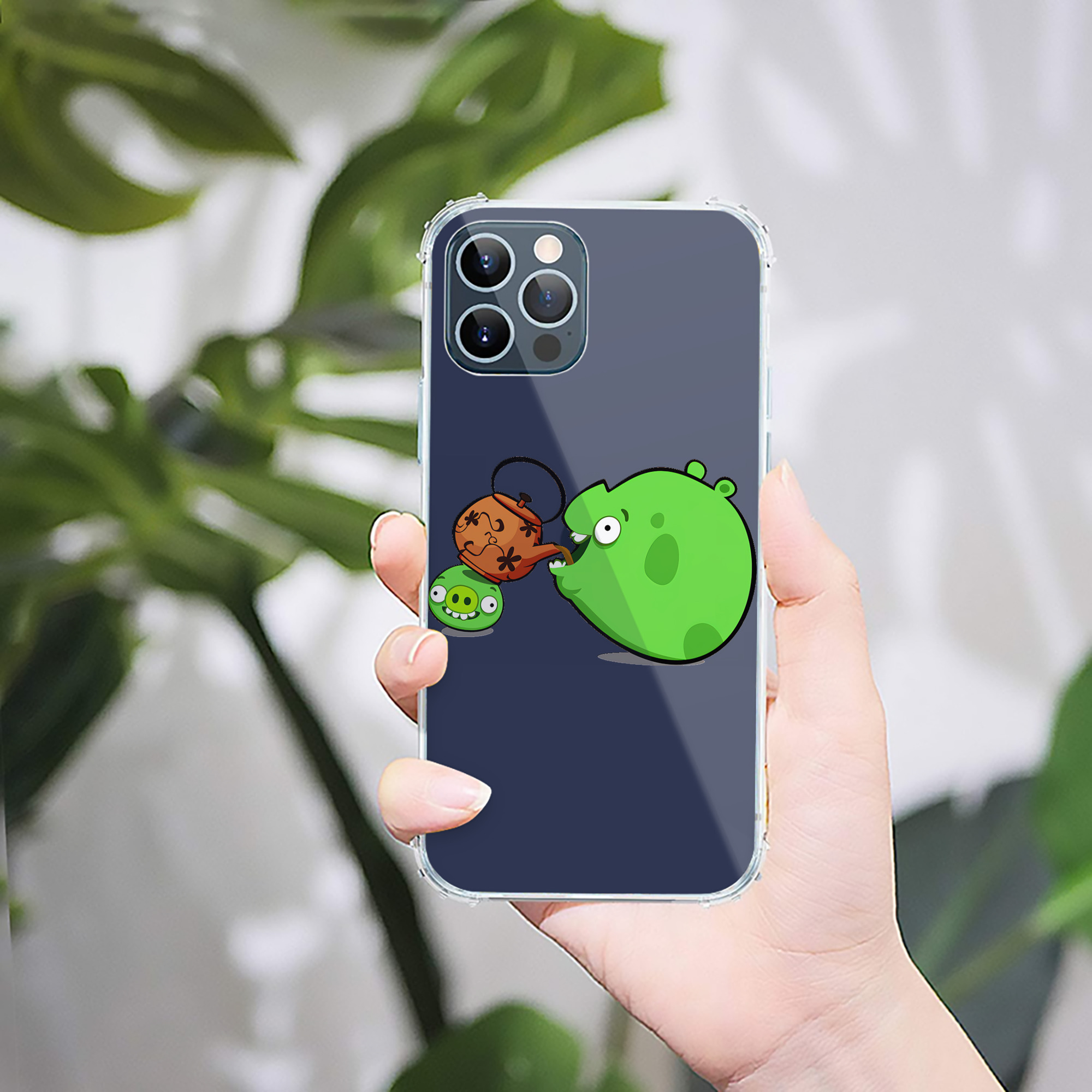 （画像用） Angry Birds アングリーバード 【iPhone 12シリーズ対応】透明スマホケース（クリアソフトケース）